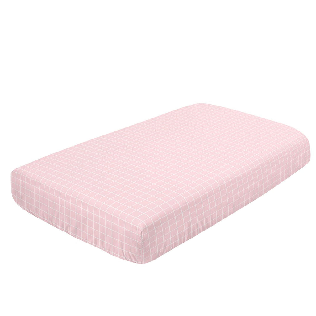 Crib Bedding Set,3pcs Nursery Crib Bedding with Comforter Crib Sheet & Crib Skirt,Pink Gamepad Printed Nursery