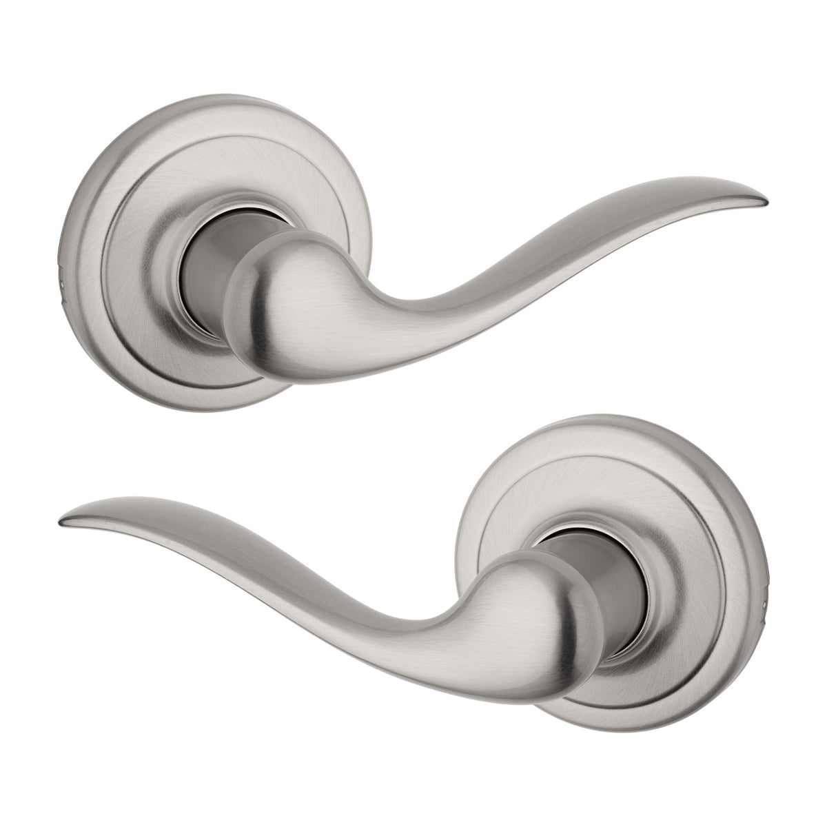 Tustin Interior Passage Door Handle, Lever For Closet and Hallway Doors, Reversible Non-Locking Handle Lever, Satin