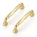 Brushed Gold Zinc Alloy Cabinet Handles,3-3/4" Pulls,20 Pack