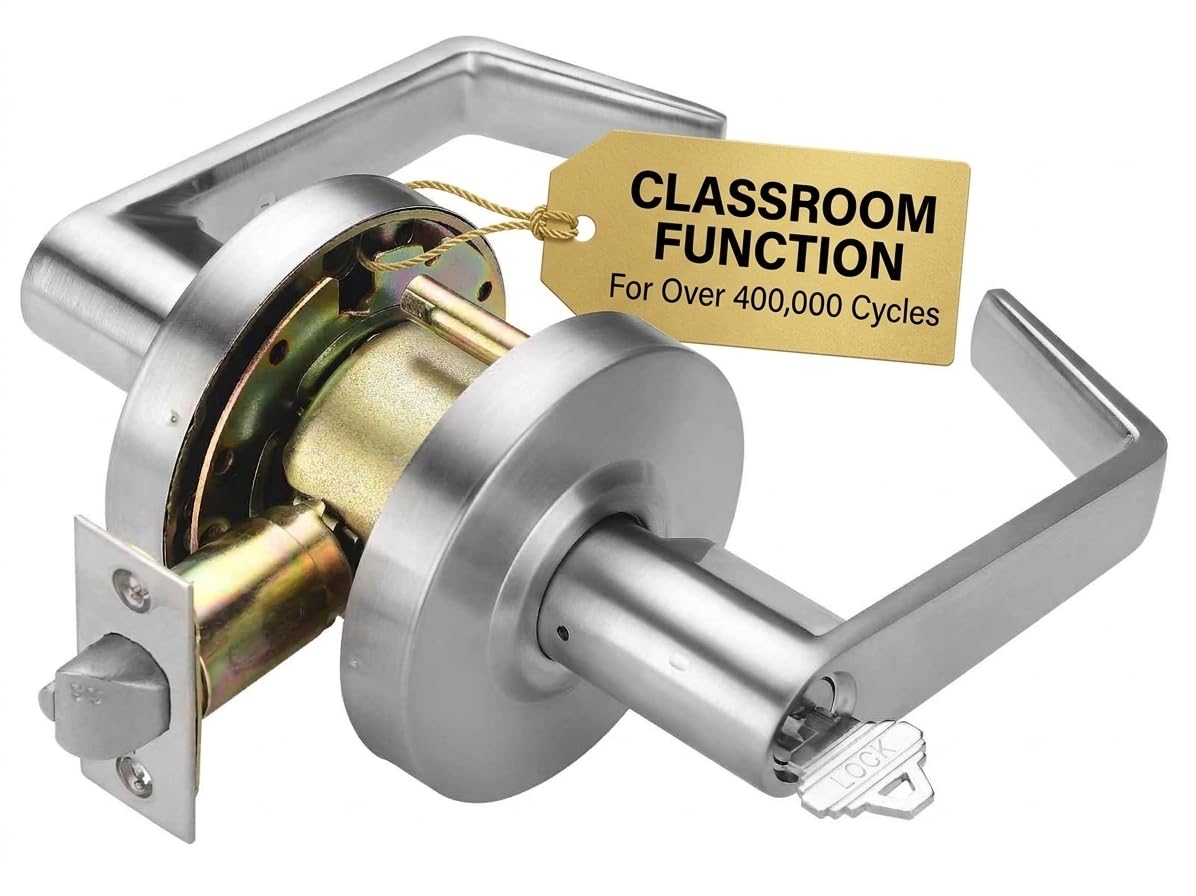 Heavy-Duty Classroom Function Commercial Lever Door Lock