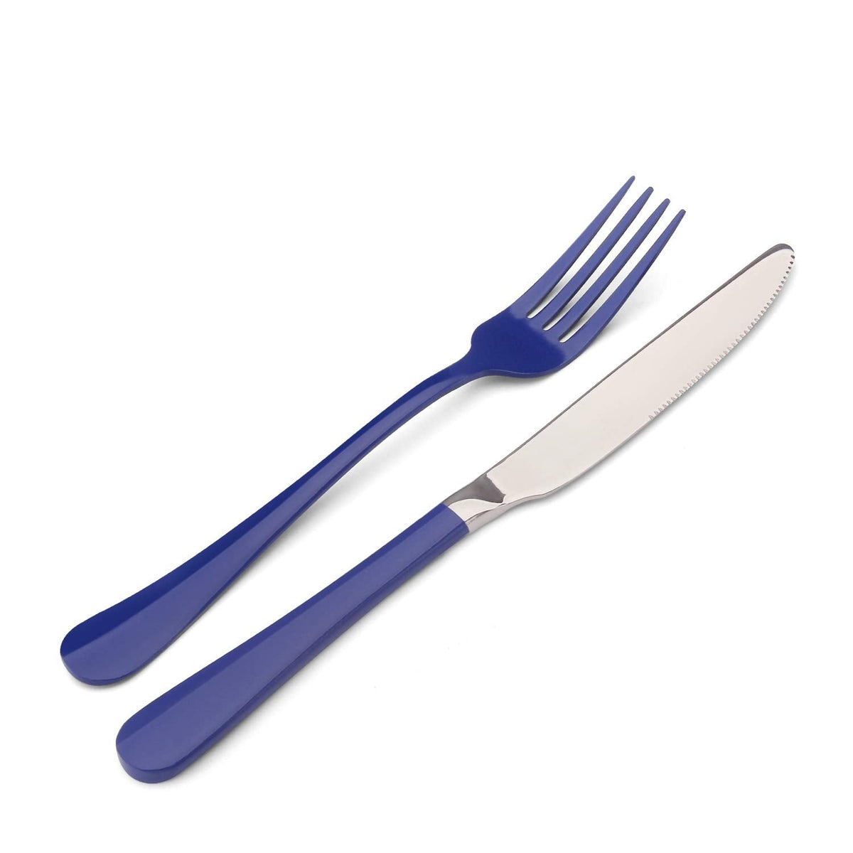 Blue Silverware Set, 20-Piece Stainless Steel Flatware Set, Kitchen Utensil Set Service for 4, Tableware Cutlery Set