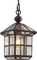 Mi Copper Outdoor Pendant Light 12.6in Exterior Hanging Porch Lights Oil Rubbed Bronze Waterproof Outdoor Chandelier