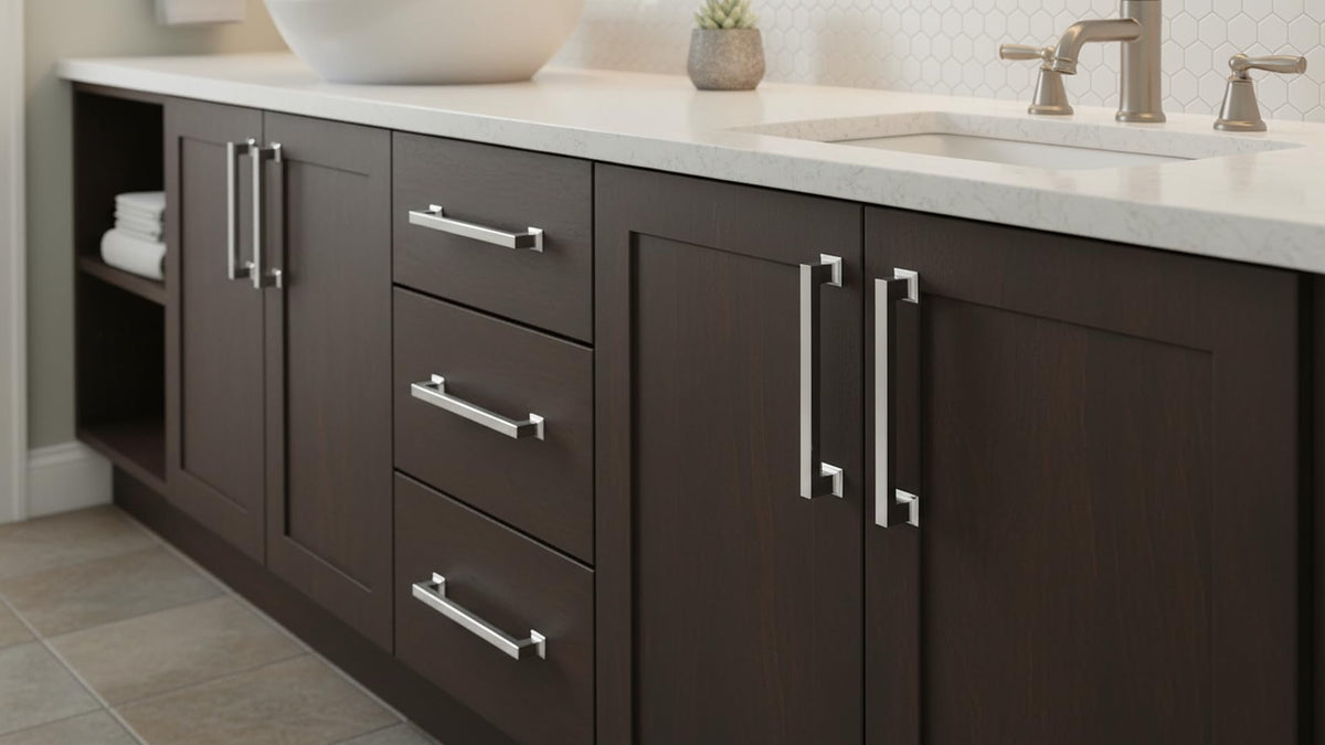 8" Polished Chrome Cabinet Pulls and Handles 10 Pack, AL3046CP