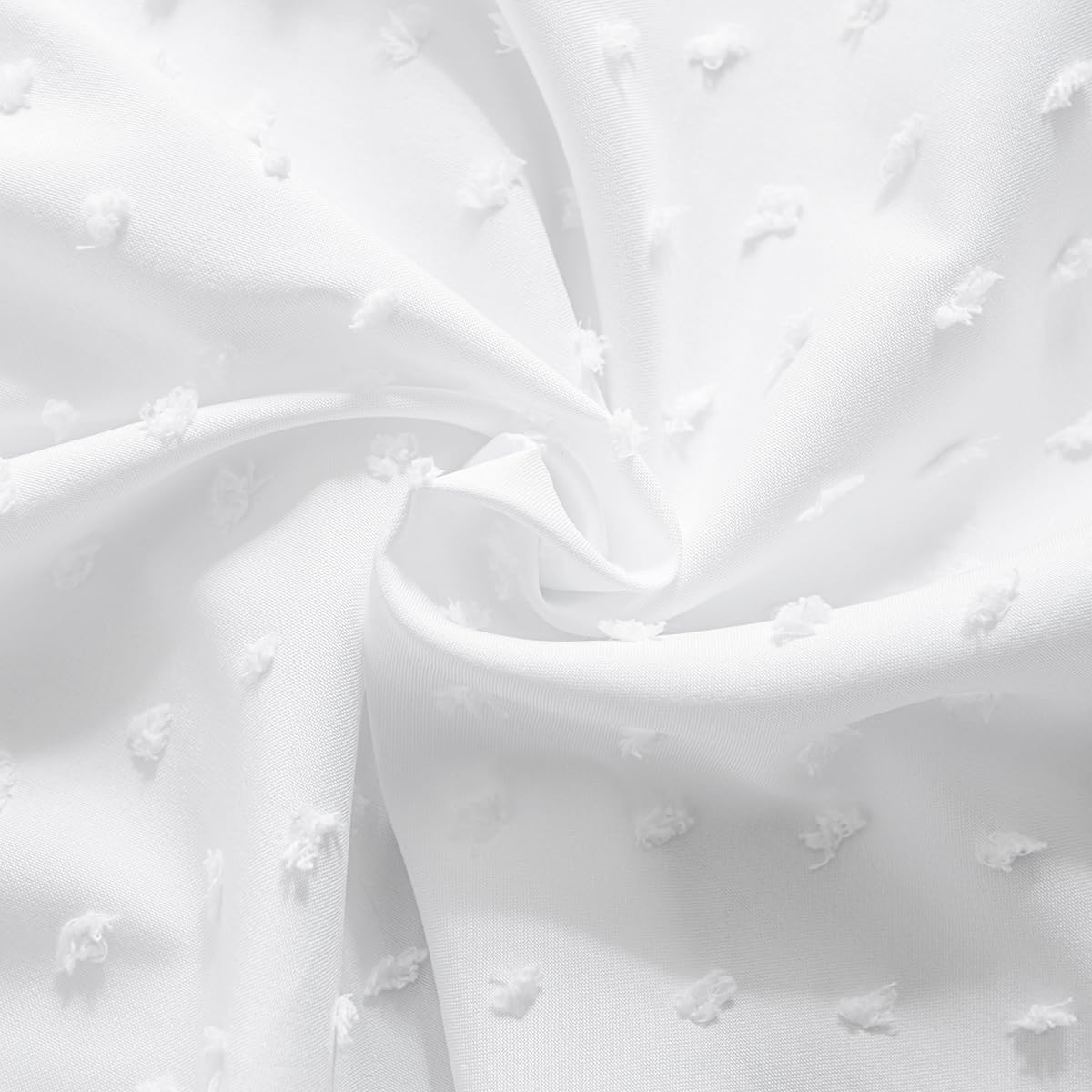 Tufted Dot Bed Skirt - Ruffled Bed Skirt with Split Corners