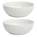 Extra Large Serving Bowls Set of 2-100 oz 10-Inch White Porcelain Salad Bowl Set, Stackable Ceramic Kitchen