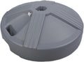 Durable 50 Pound Fillable Umbrella Base Designed to be Used with a Patio Table - Gray