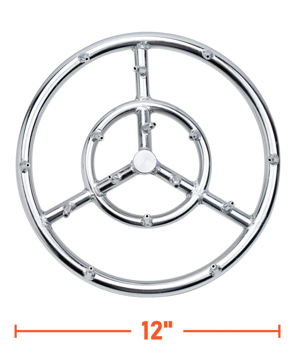 12inch Round Fire Pit Burner Ring, Jet Burner Ring