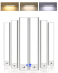 10inch Under Cabinet Lighting, 6-Pack Rechargeable Motion Sensor Light Indoor, Magnetic Closet Lights, Dimmable & 3
