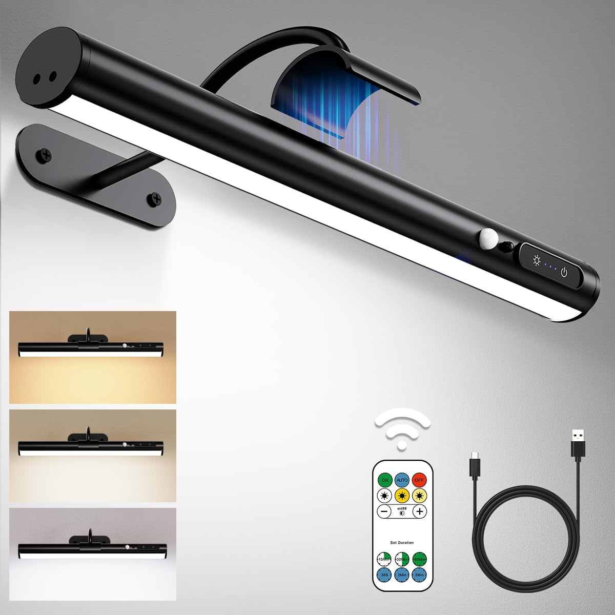 Motion Sensor Battery Operated Wall Sconce,Wireless Picture Lights