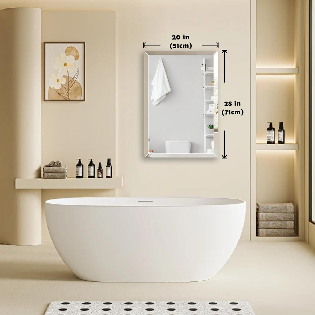 20x 28 Beveled Wall Mirror Decorative Bathroom Vanity Mirror