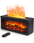 Essential Oil Diffuser, 7-Color Fireplace Flame Aromatherapy Humidifier