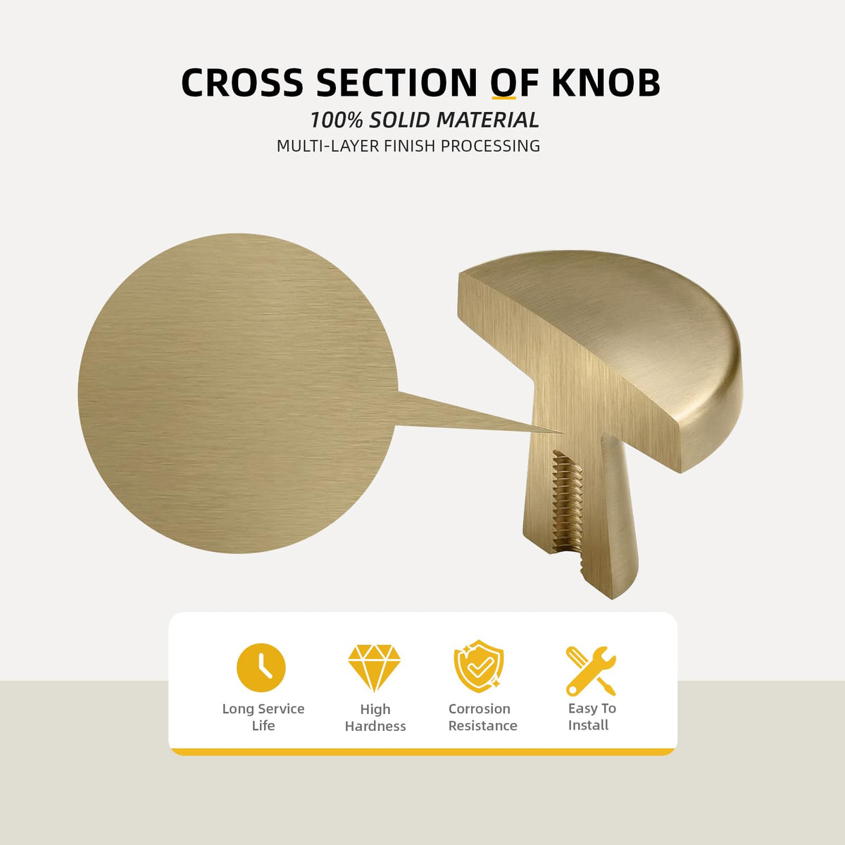 Champagne Bronze Cabinet Knobs