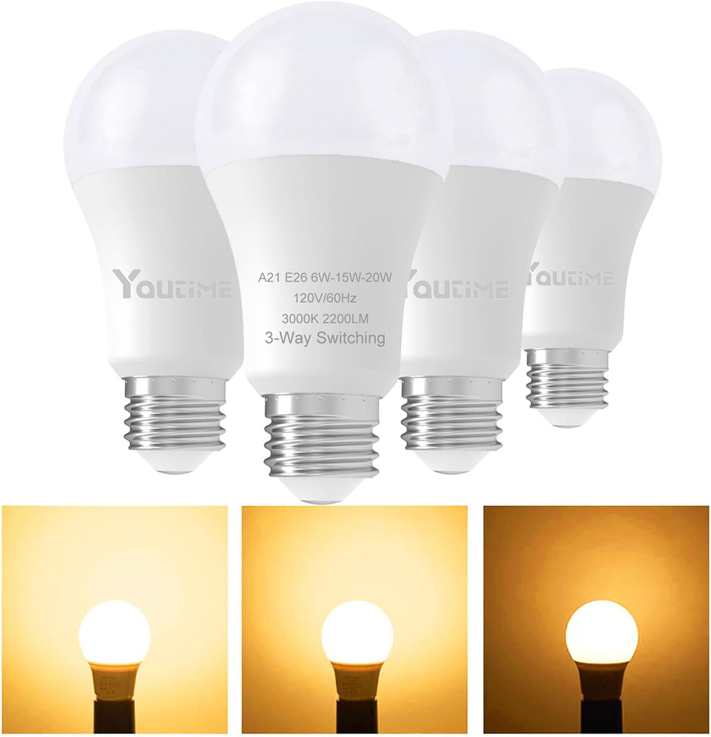 3 Way Light Bulbs 50 100 150 Watt Equivalent Soft White