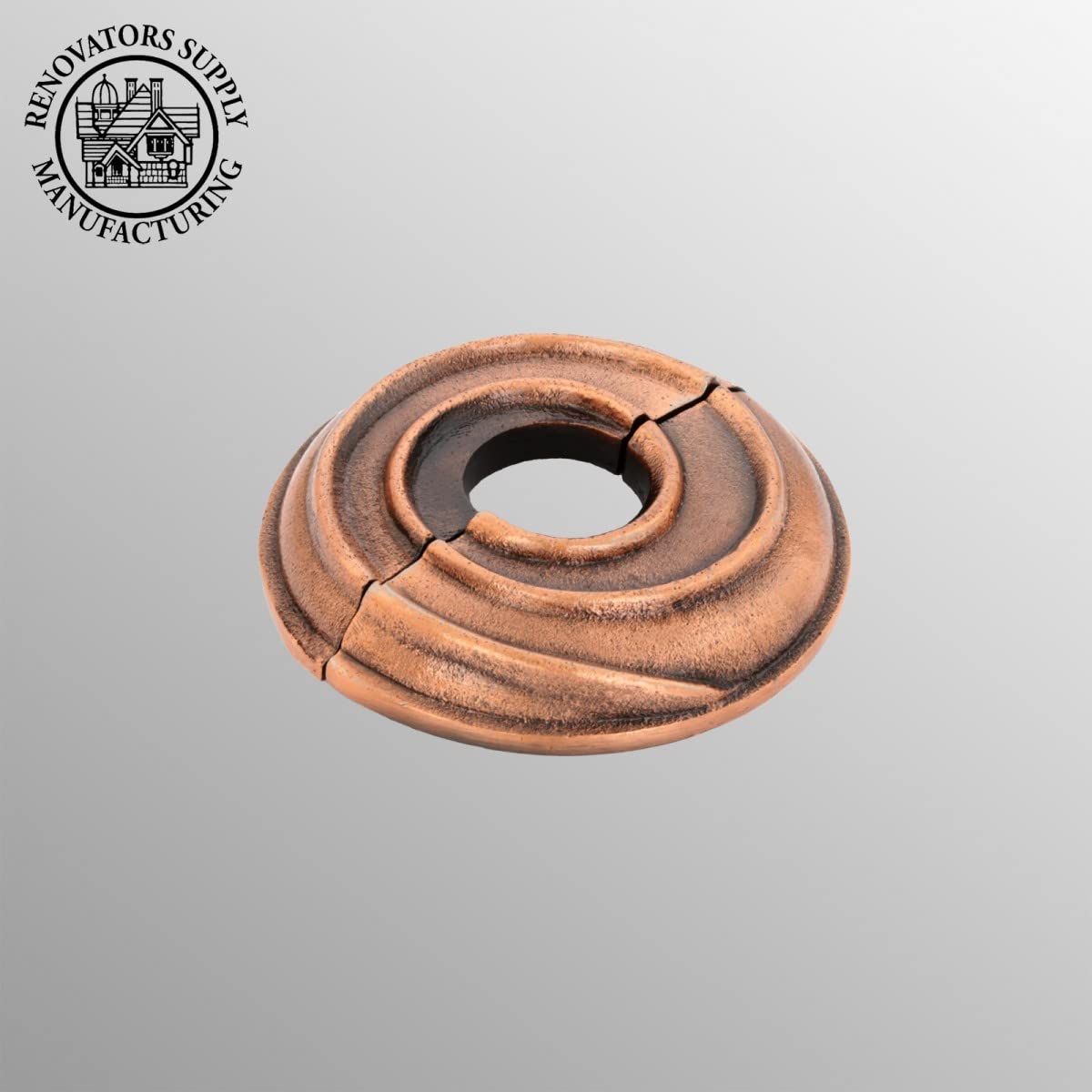 3.13 in OD 1/2 in IPS Antique Copper Radiator Flange