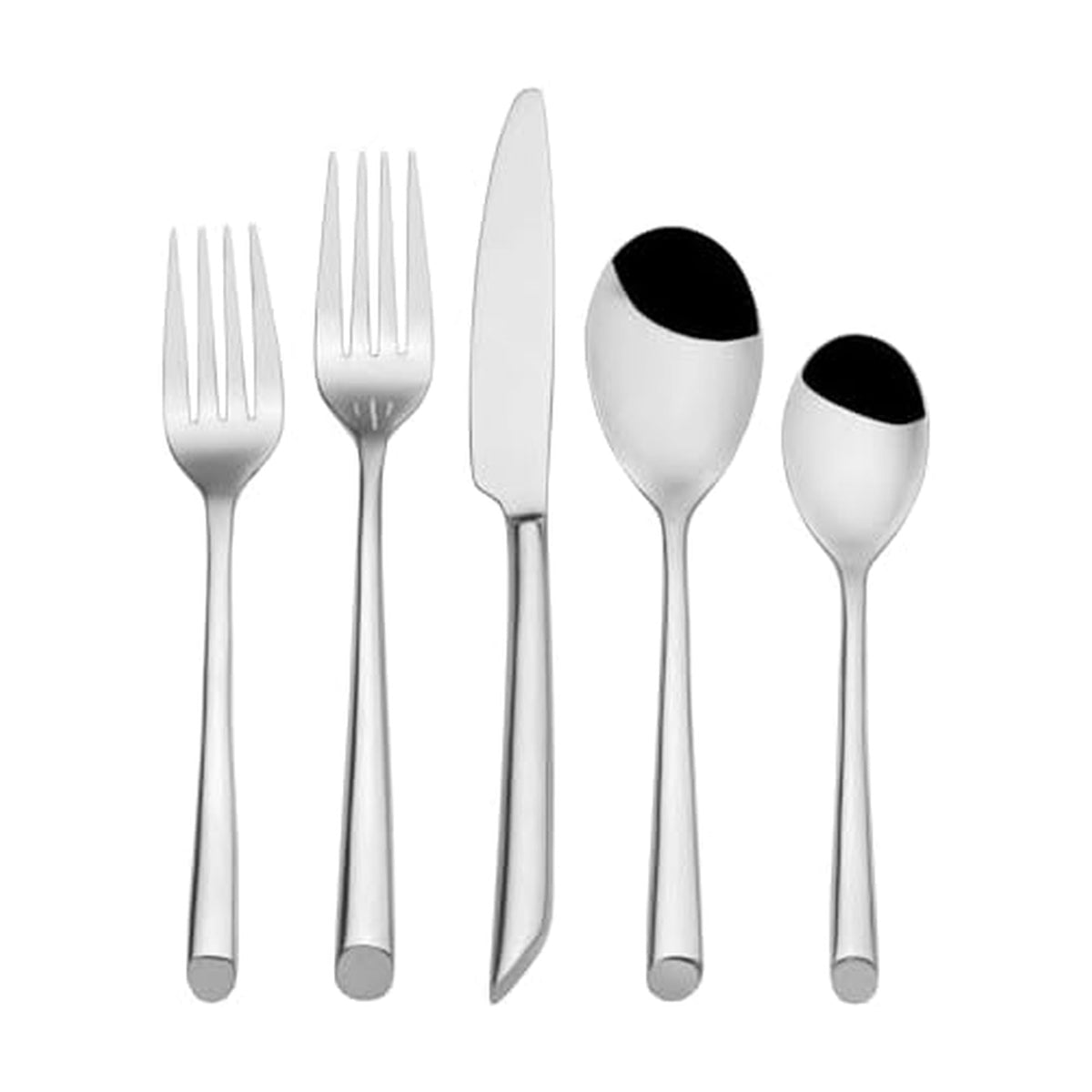 Living - Wave - Wave 42-Piece Flatware Set - Silver