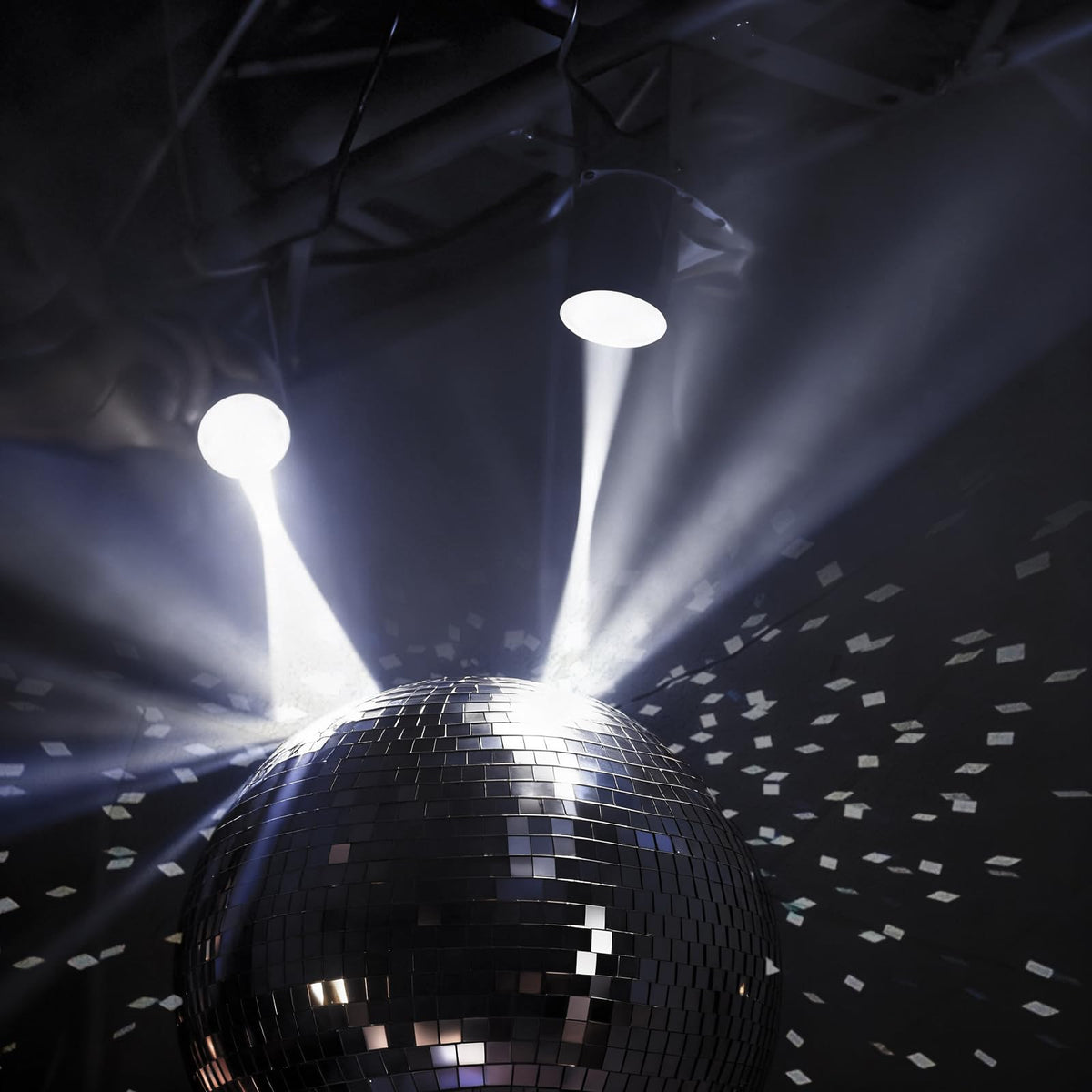 Disco Ball Light, Led PinSpot for Light up Mirro Ball, Pin spot DJ Stage Lights (3W White Light White Shell)