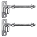 304 Stainless Steel Gate Hinges Set - Heavy Duty 8'' J Bolt and Wall Mount Hinges, One Piece with Non-Welded for Long
