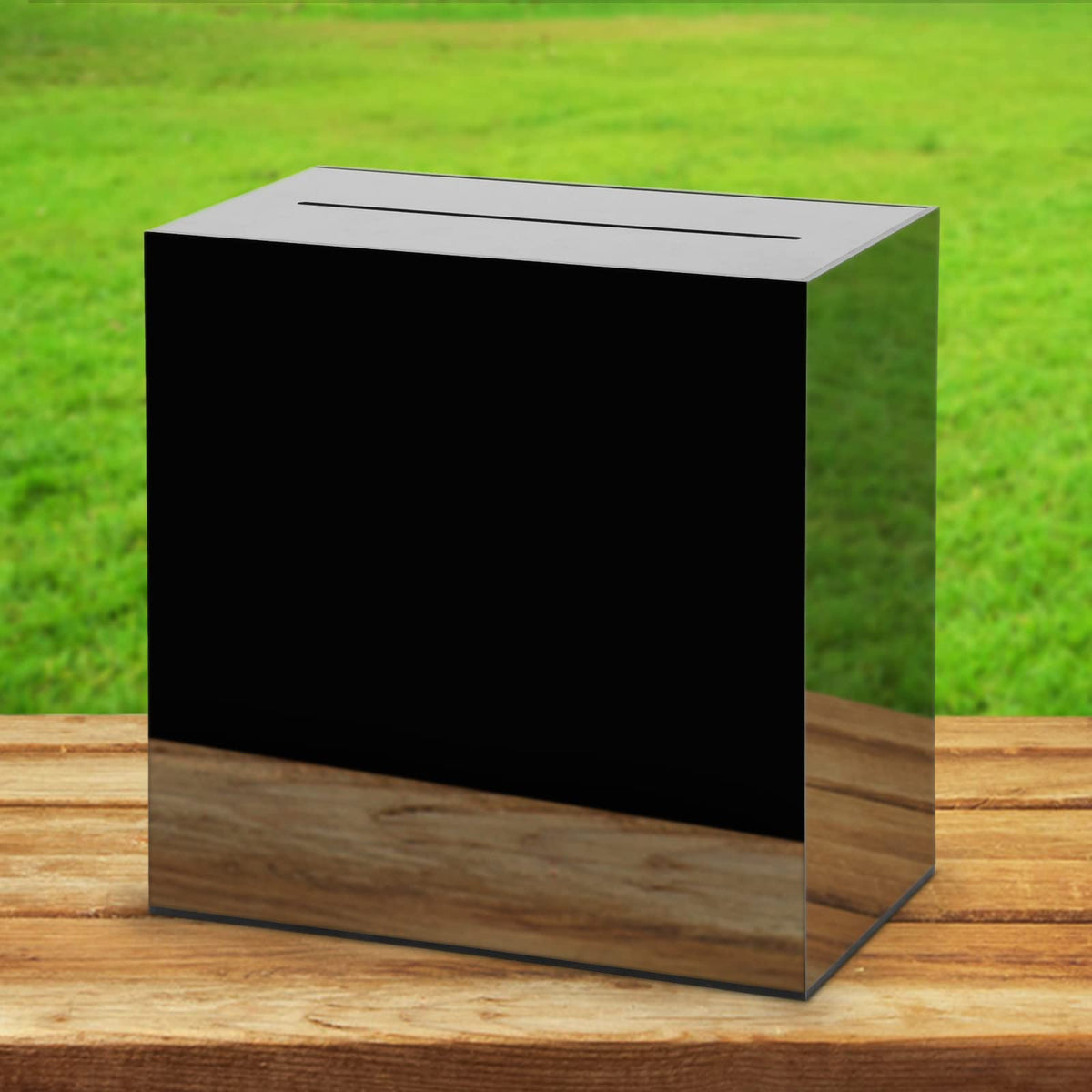 Black Acrylic Wedding Card Box Clear DIY Card Boxes Gift Card Box Money Box Holder for Wedding Reception Anniversary