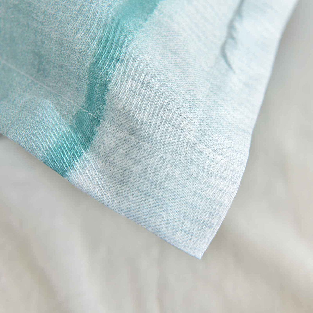 Blue Grey Striped Duvet Cover - Teal and Gray Stripe Printed Pattern Reversible Microfiber Comforter Cover