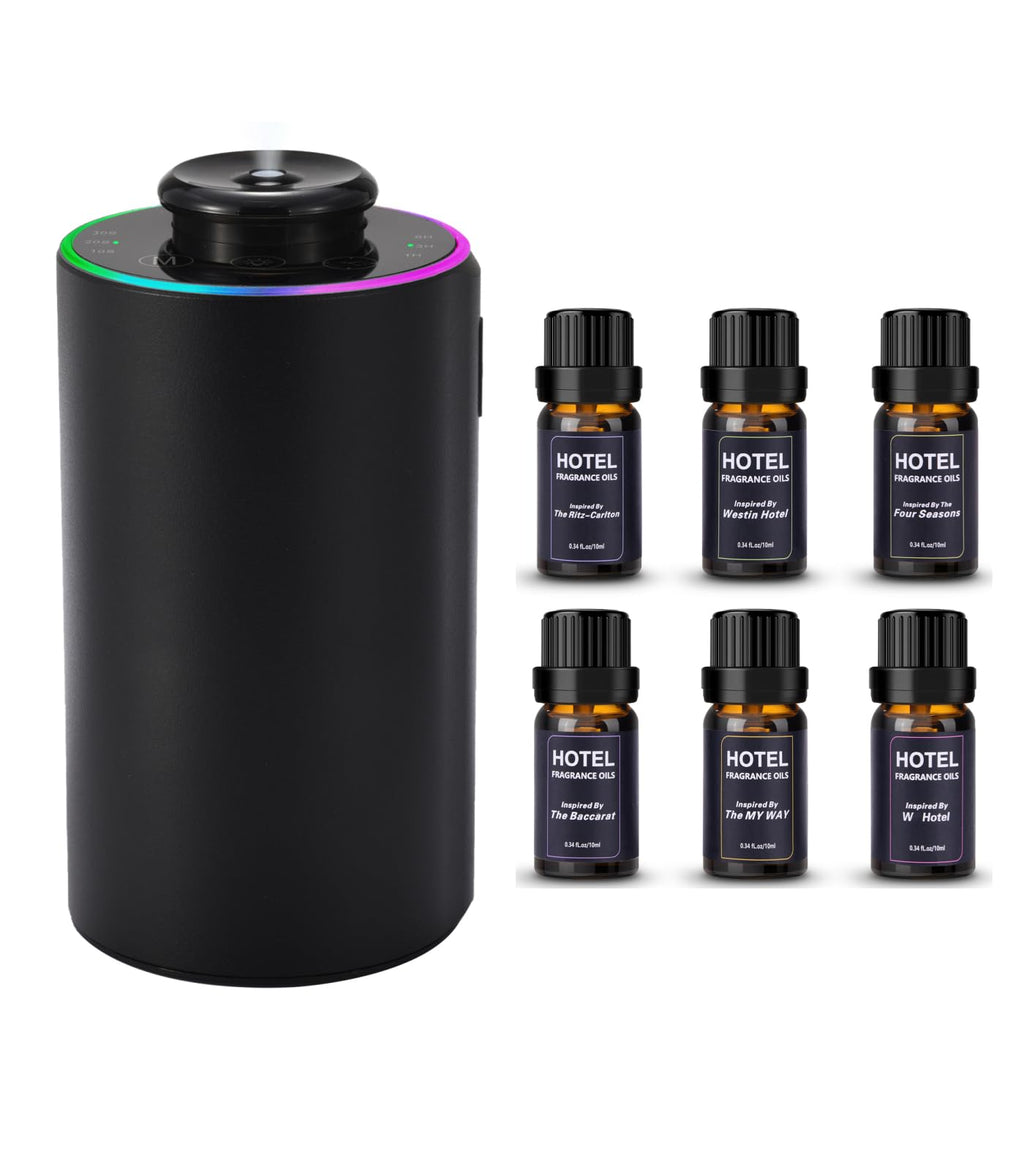Waterless Essential Oil Diffuser Starter Kit, Aluminum Alloy casing