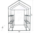 8 Shelves Greenhouse Portable Mini Walk in Outdoor Green House 2 Tier New