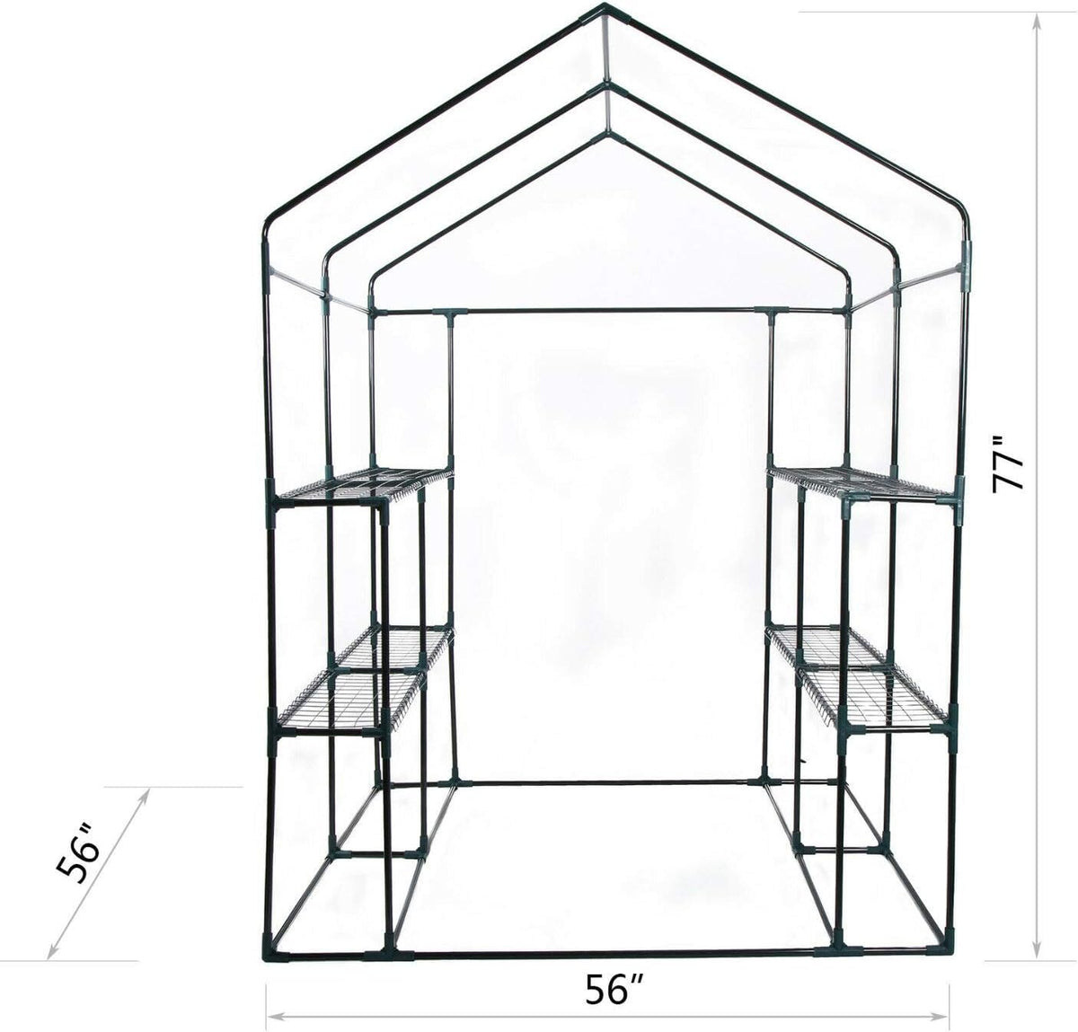 8 Shelves Greenhouse Portable Mini Walk in Outdoor Green House 2 Tier New