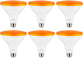 LED Orange PAR38 Spot Bulb 12 Watts, Medium (E26) Base, 35° Flood Beam, Decorative, Holiday Lighting, Turtle