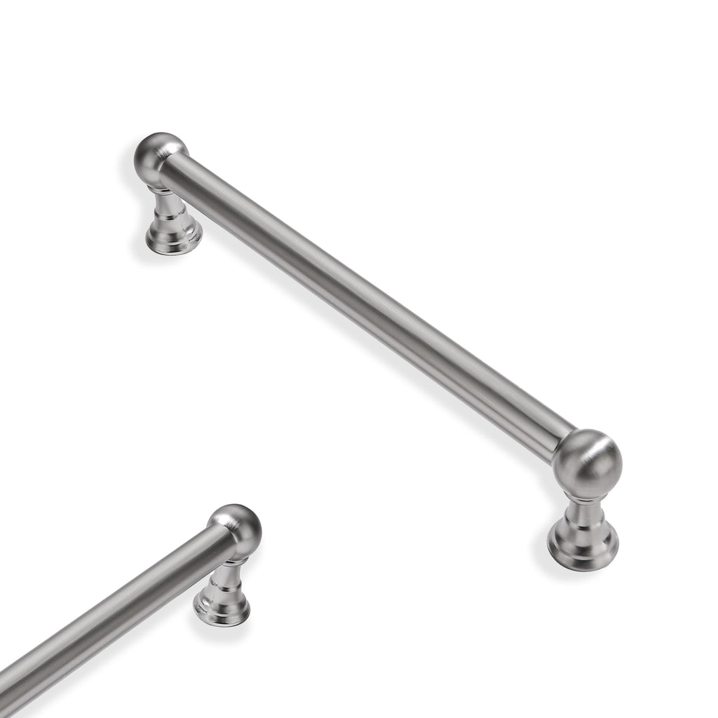 10 Pack 5 Inch Hole Center Brushed Nickel Cabinet pulls 100% Solid Heavy Duty Dresser Pulls Cabinet Drawer Pulls