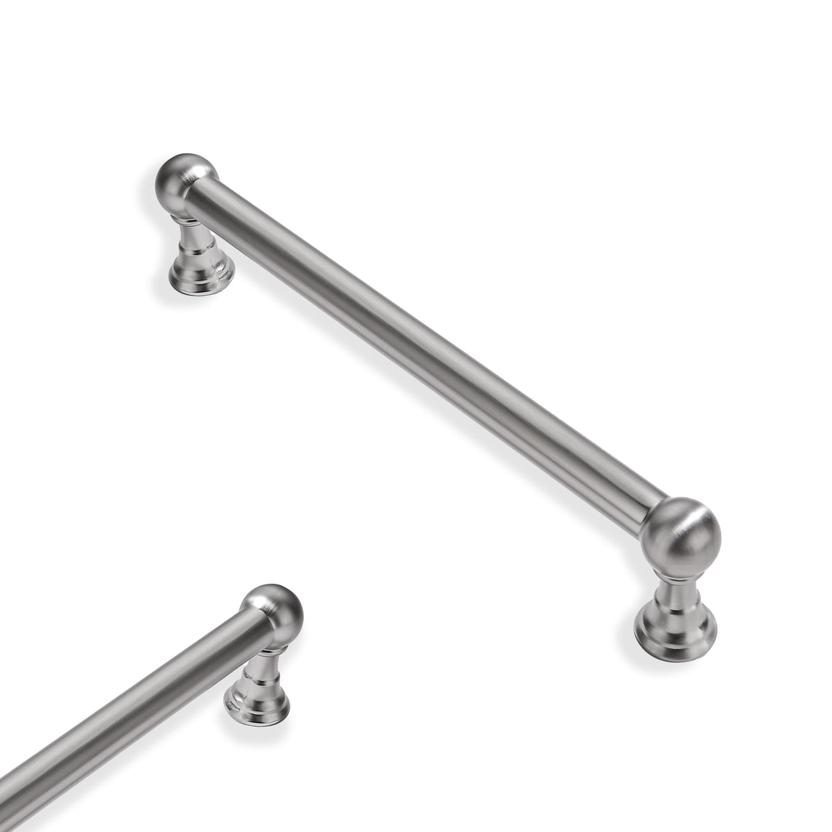 10 Pack 5 Inch Hole Center Brushed Nickel Cabinet pulls 100% Solid Heavy Duty Dresser Pulls Cabinet Drawer Pulls