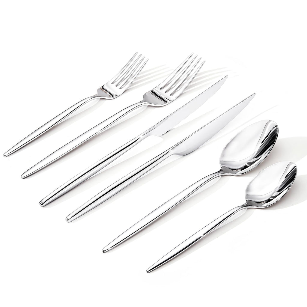 36 Piece Silverware Set for 6 with Steak Knives, 18/10 Stainless Steel