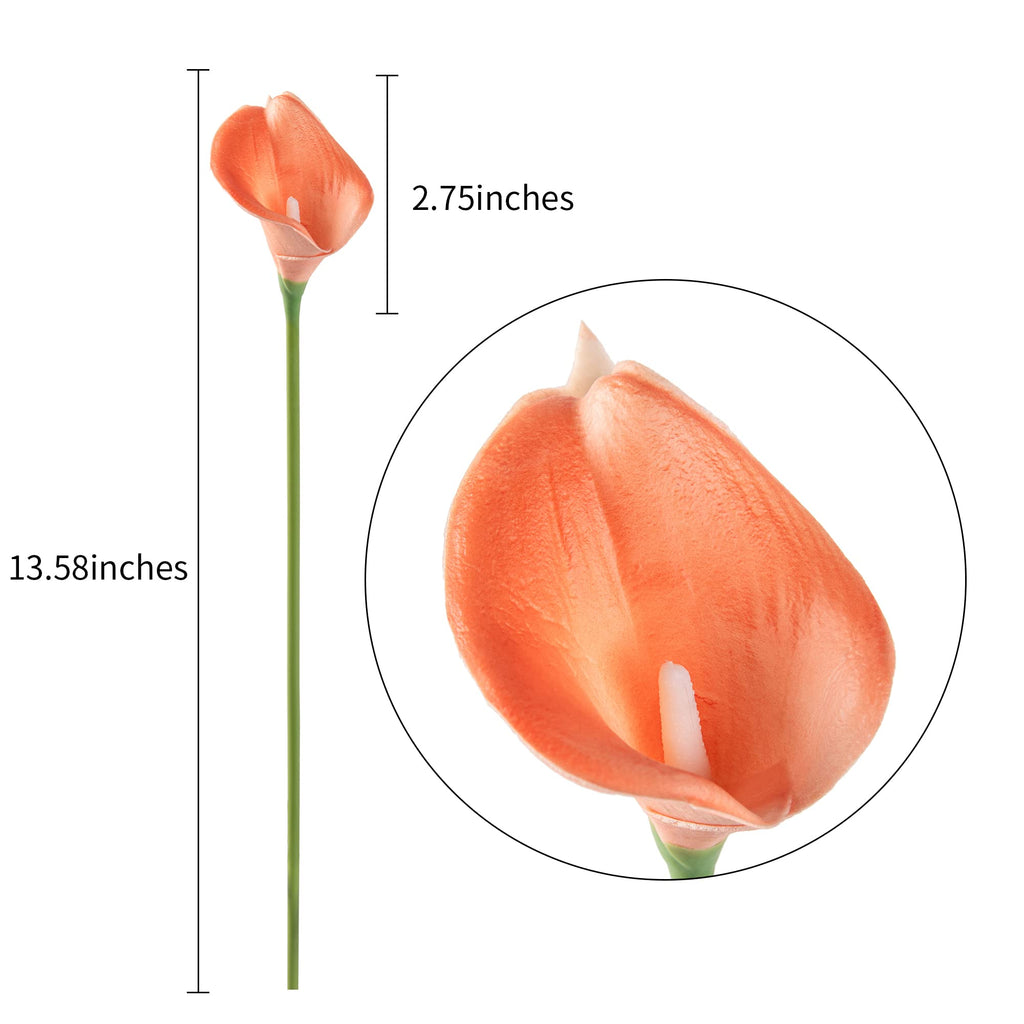 20Pcs Artificial Calla Lily Flower Real Touch Latex