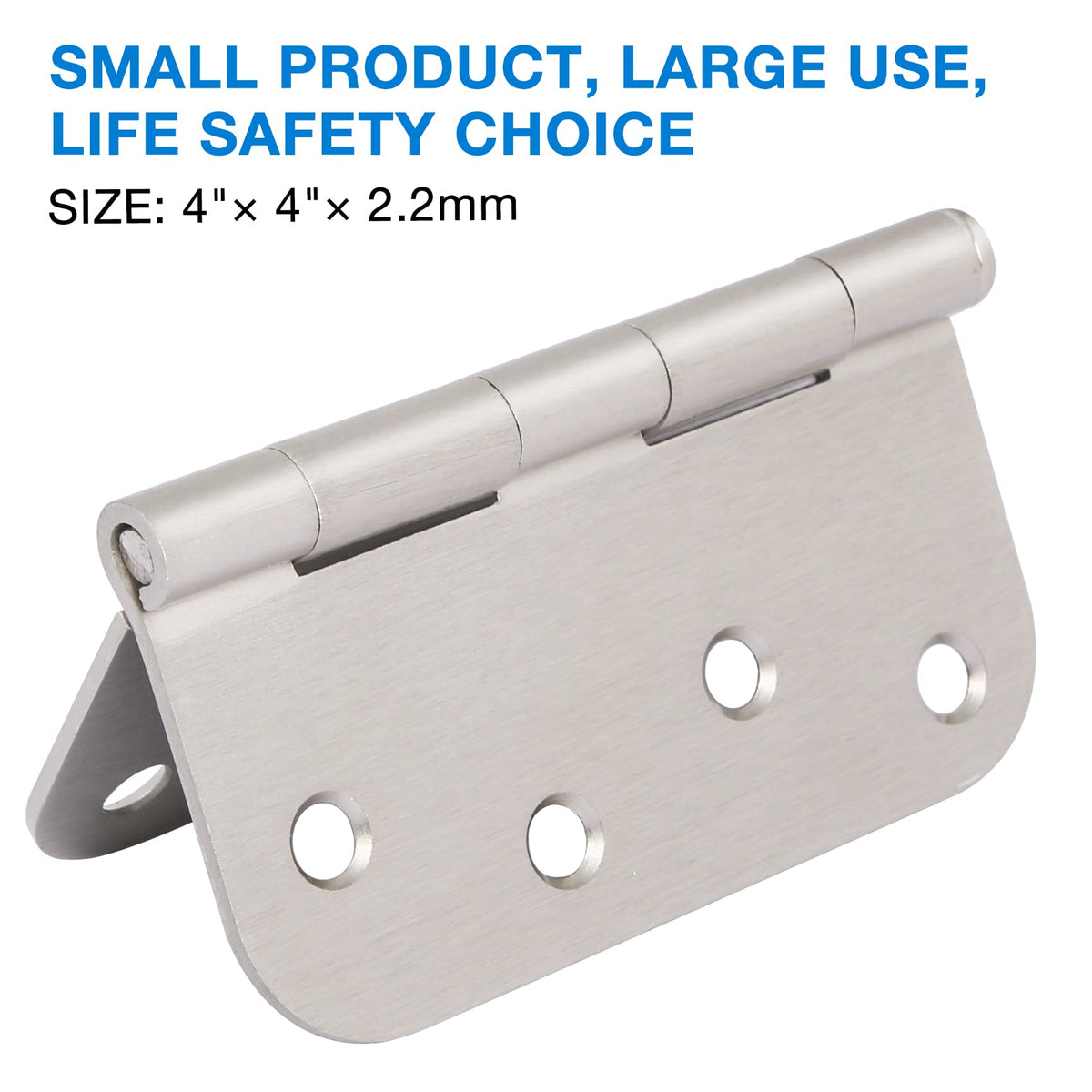 18 Pack Door Hinges 4 Inch Brushed Nickel 5/8" Radius Interior