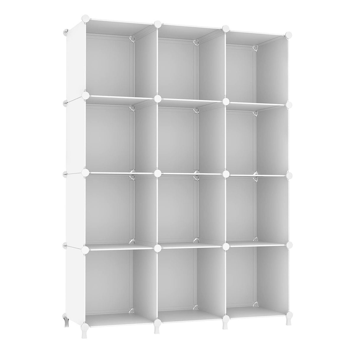 12 Cube Storage Organizer, Closet Organizer Storage Shelves, White