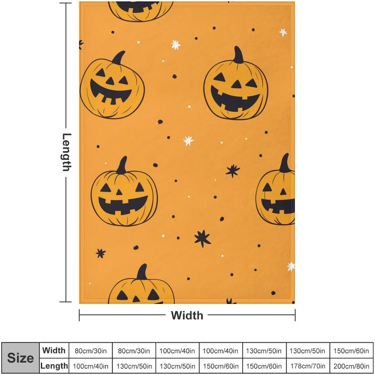 Mystical Dripping Candle Crescent Moon Halloween Fleece Throw Blanket, Warm Witchy Decor Throw Holiday Gathering