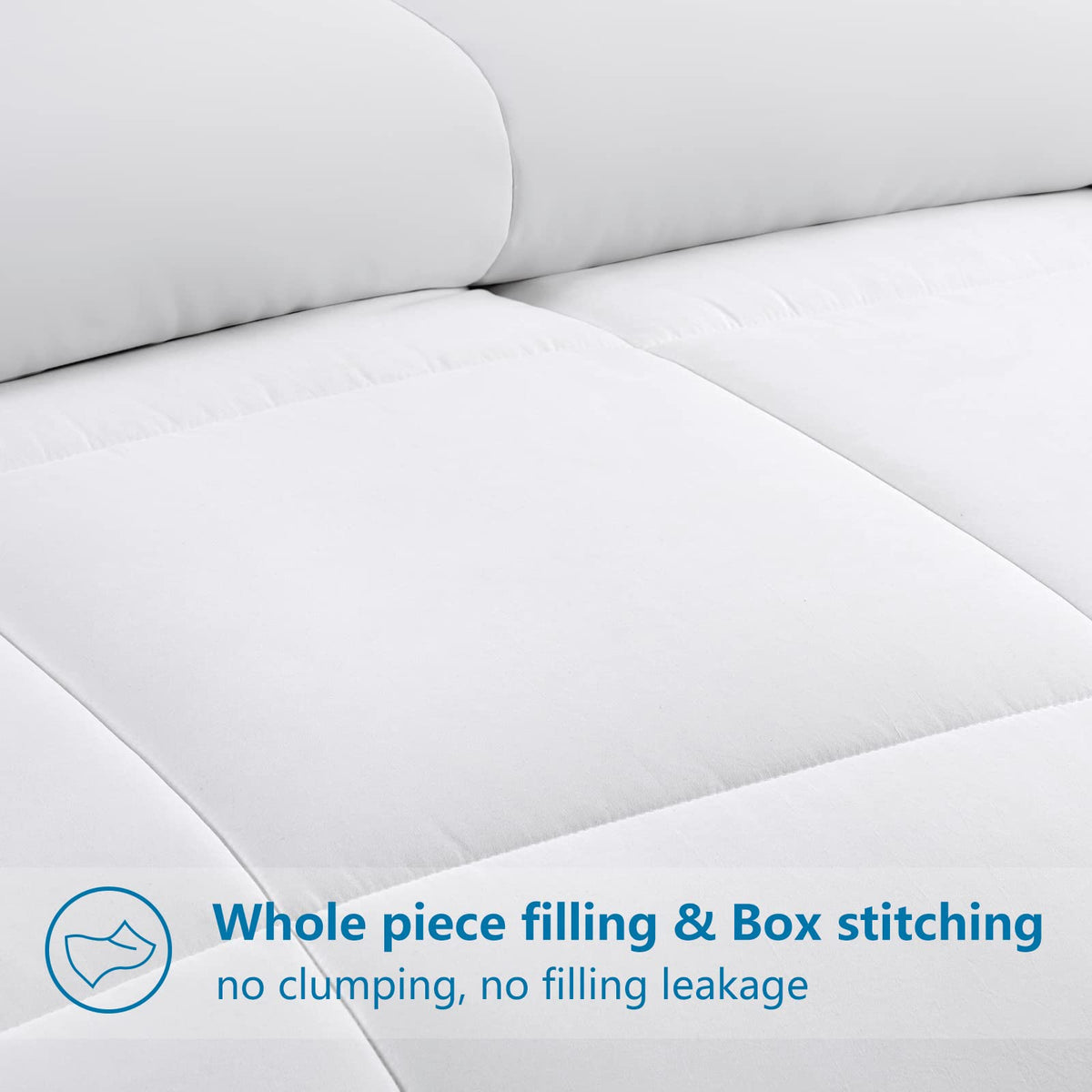Down Alternative Comforter, White, 90x102 Inches