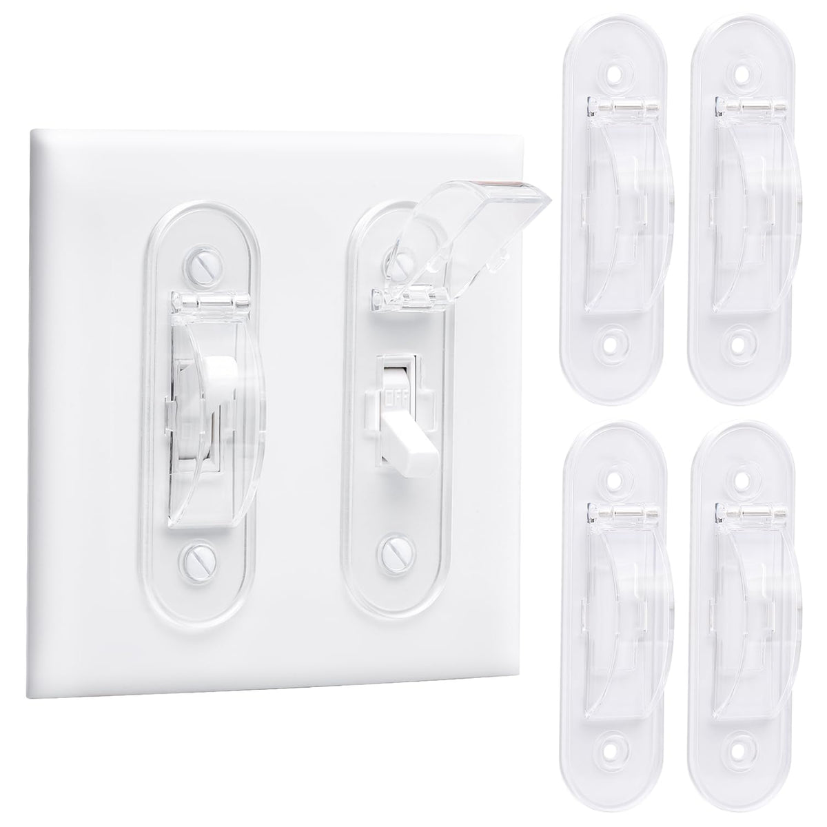 Wall Switch Guard, Childproof Light Switch Cover Guard | Toggle Style | Light Switch Protection | Lock Toggle Switch