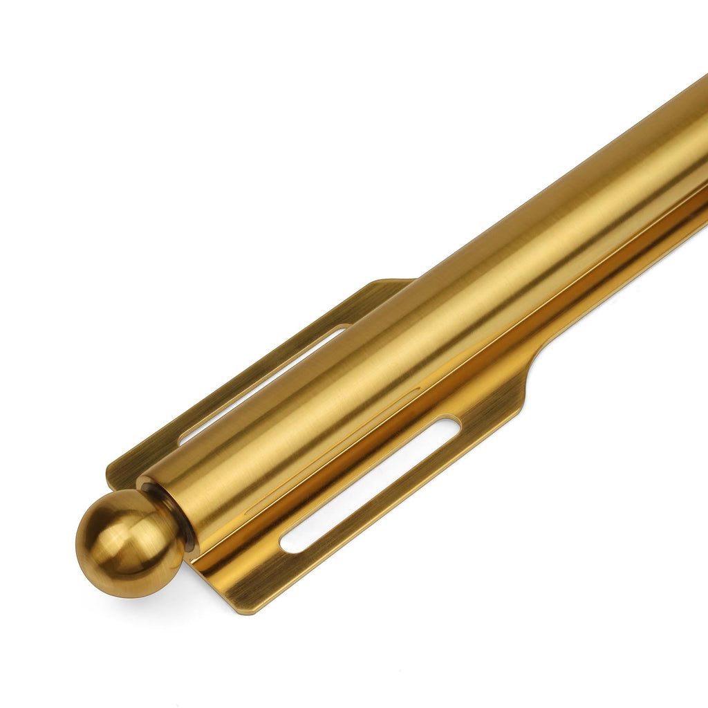 12" Valet Rod for Closet Pull Out (1 Pack, Brushed Gold)