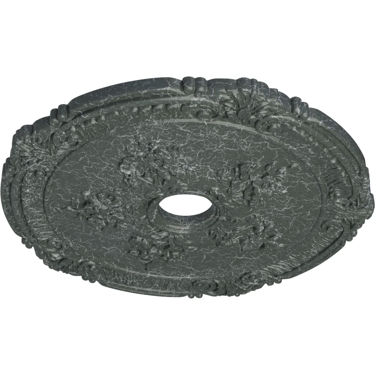26"OD X 3 3/4"ID X 1 1/2"P Attica with Rose Ceiling Medallion Fits Canopies Up to 4 1/2", Athenian Green