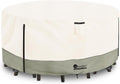 Round Patio Furniture Covers,600D Heavy Duty Waterproof Outdoor Furniture Cover for Round Dining Table with Rocking