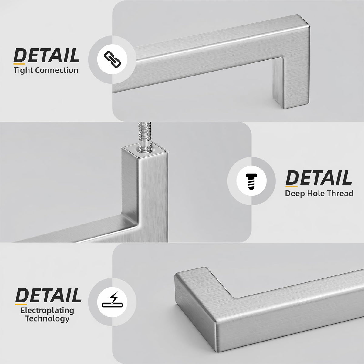 25 Pack 5 Inch Brushed Nickel Cabinet Pulls Kitchen Handles