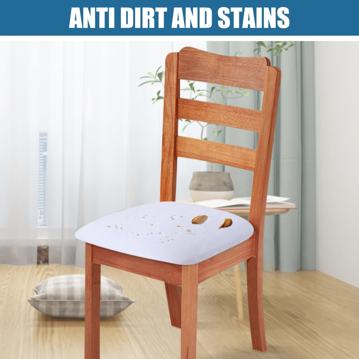 Velvet Seat Covers Chair Set of 4
