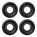4 Pack Black Molded Nylon Ceiling Medallion for Light Fixtures