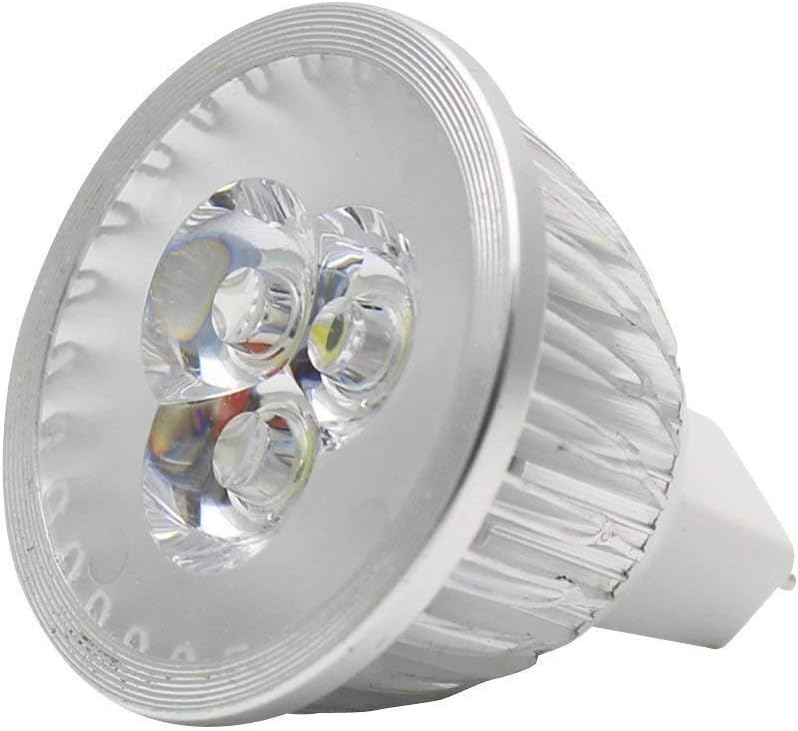 MR16 LED Bulbs 3W Cool White GU5.3 12V Spotlight for Landscape Recessed Track Lighting, 20W Halogen Equivalent, Pack