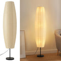 Off-White Paper Lamp Paper Floor Lamp, 3-Lights Bulbs Included