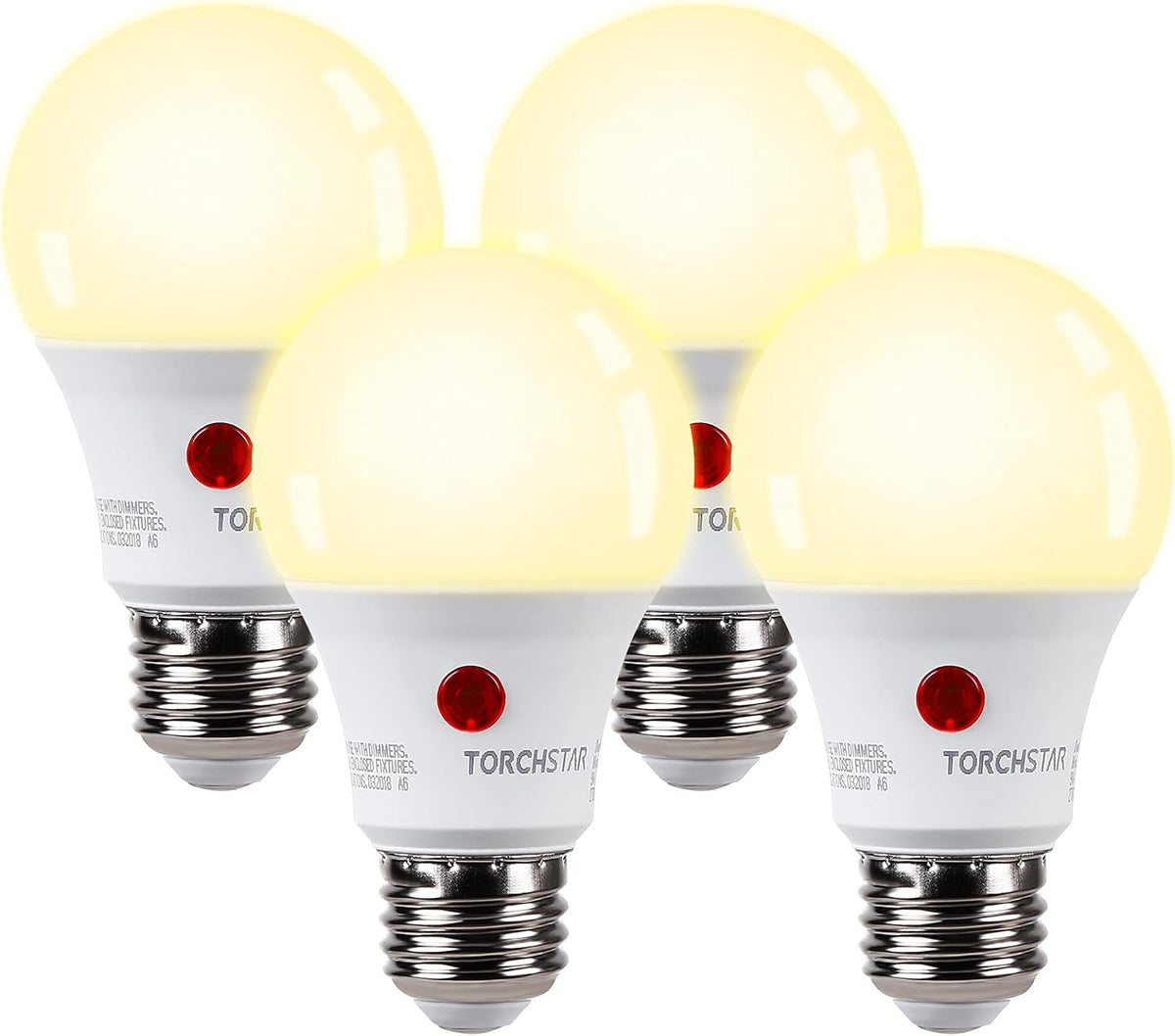 Dusk to Dawn LED Light Bulb Outdoor, A19, 2700K