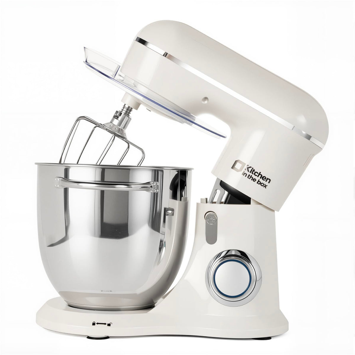 6.5 QT Stand Mixer, 10-Speed Electric Mixer (White)