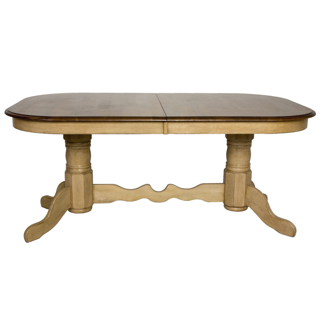 Brook Double Pedestal Extendable Dining Table
