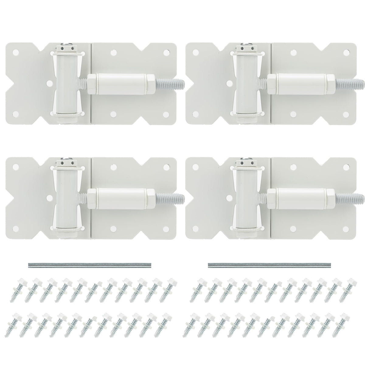 Self Closing Gate Hinges Heavy Duty, 90 Degree Adjustable, 4Pcs