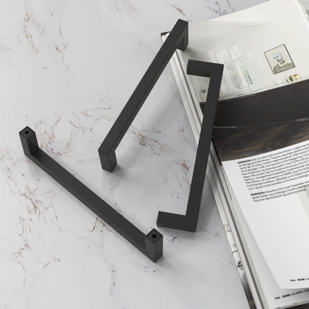Matte Black 5 Inch Cabinet Handles, 30 Pack Cabinet Pulls