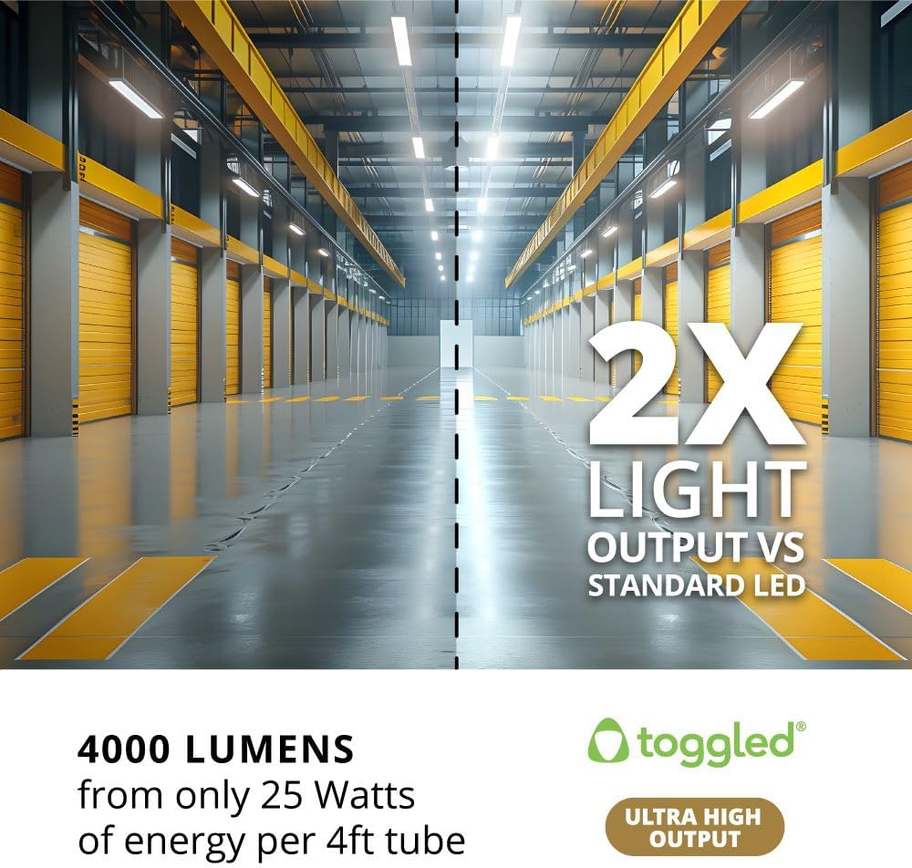 Ultra-high Lumen Output, 4ft. Direct-Wire LED Tube (120-277VAC), 5000K (Daylight)
